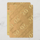 Invitation du 50e anniversaire du Mariage (Devant / Derrière)