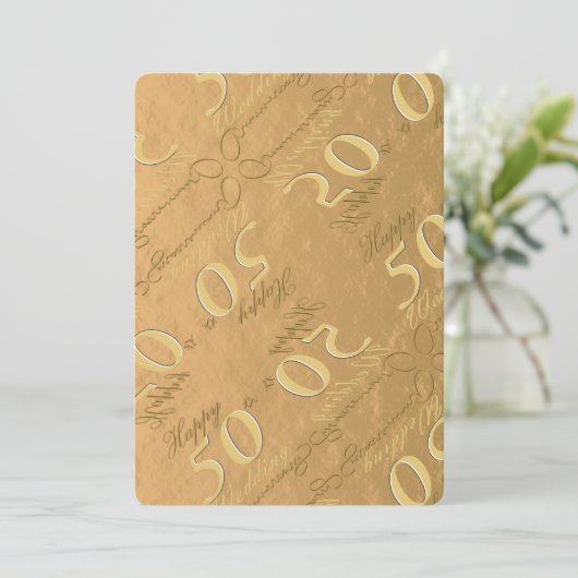 Invitation du 50e anniversaire du Mariage (Debout devant)