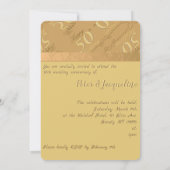 Invitation du 50e anniversaire du Mariage (Dos)