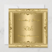 Invitation du 50e anniversaire du Mariage d'or (Devant)