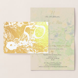 Invitation du 50e anniversaire du Mariage d'or