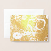 Invitation du 50e anniversaire du Mariage d'or (Devant avec enveloppe)