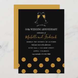 Invitation du 50e anniversaire du Mariage d'or