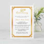 Invitation du 50e anniversaire du Mariage d'or (Debout devant)