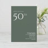 Invitation du 50e anniversaire du Mariage Dusty Gr (Debout devant)