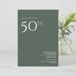 Invitation du 50e anniversaire du Mariage Dusty Gr