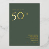 Invitation du 50e anniversaire du Mariage Dusty Gr (Recto)