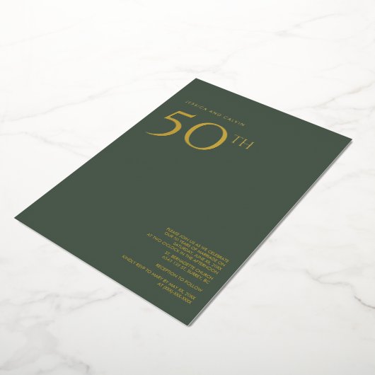Invitation du 50e anniversaire du Mariage Dusty Gr (Rotation)