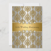 Invitation du 50e anniversaire du Mariage Gold Dam (Devant)