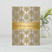 Invitation du 50e anniversaire du Mariage Gold Dam (Debout devant)