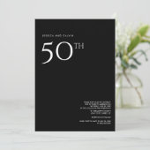 Invitation du 50e anniversaire du Mariage Noir min (Debout devant)