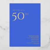 Invitation du 50e anniversaire du Mariage Royal Bl (Recto)