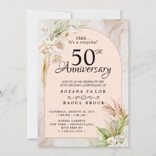 Invitation du 50e anniversaire du Mariage surprise