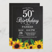 Invitation du 50e anniversaire du tournesol (Devant / Derrière)