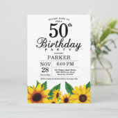 Invitation du 50e anniversaire du tournesol (Debout devant)
