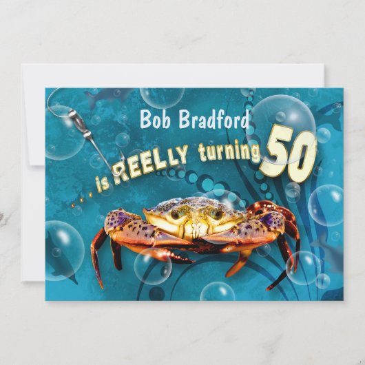 Invitation du 50e anniversaire - FÊTE DU CRABE (Devant)