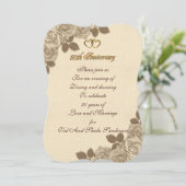 Invitation du 50e anniversaire illustrée sépia ros (Debout devant)