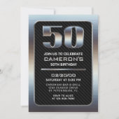 Invitation du 50e anniversaire masculin (Devant)