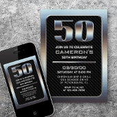 Invitation du 50e anniversaire masculin