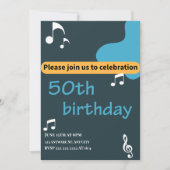 Invitation du 50e anniversaire moderne (Devant)