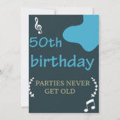 Invitation du 50e anniversaire moderne (Dos)