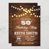 Invitation du 50e anniversaire - n'importe quel âg (Devant / Derrière)