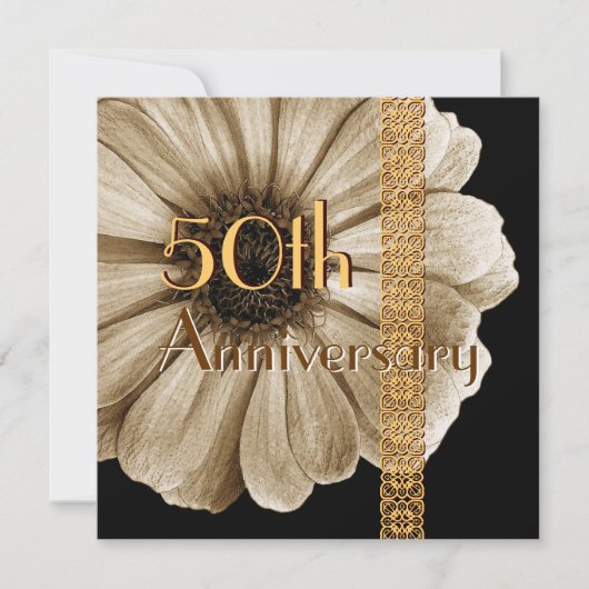 Invitation du 50e au 59e anniversaire - Daisy d'OR (Devant)