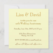 Invitation du 50e au 59e anniversaire - Daisy d'OR (Dos)