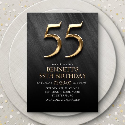 Invitation du 55e anniversaire