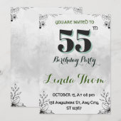 Invitation du 55e anniversaire (Devant / Derrière)