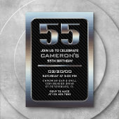 Invitation du 55e anniversaire masculin
