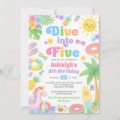 Invitation du 5e anniversaire de l'été - Plongez d (Devant)