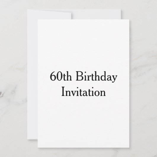 Invitation du 60e anniversaire (Devant)