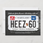 Invitation du 60e anniversaire de Guy Maryland (Devant)