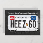 Invitation du 60e anniversaire de Guy Maryland (Devant / Derrière)