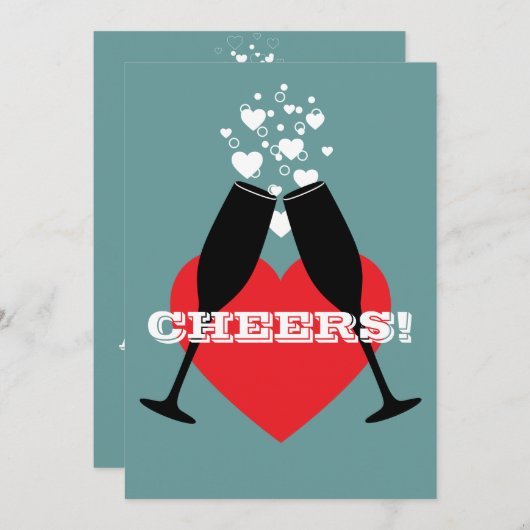 Invitation du 60e anniversaire du Mariage - Bravo! (Devant / Derrière)