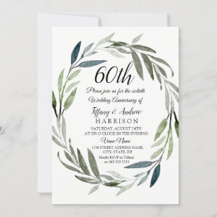 Invitation du 60e anniversaire du Mariage de la co