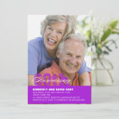 Invitation du 60e anniversaire du Mariage en viole (Debout devant)