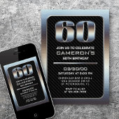 Invitation du 60e anniversaire masculin