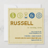 Invitation du 60e anniversaire - Personnaliser (Devant)