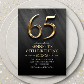 Invitation du 65e anniversaire