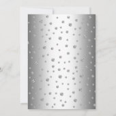 Invitation du 65e anniversaire du Mariage - Silver (Dos)