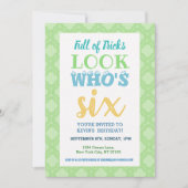 Invitation du 6e anniversaire (Devant)