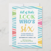 Invitation du 6e anniversaire (Devant)