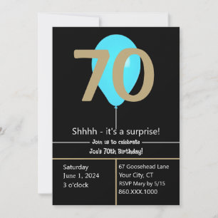 Invitation du 70e anniversaire