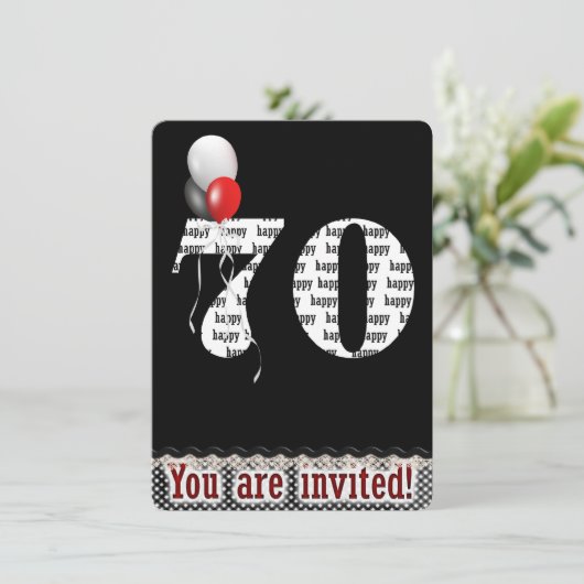 Invitation du 70e anniversaire (Debout devant)