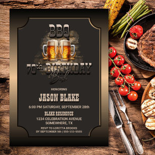 Invitation du 70e anniversaire du BBQ Beers Party