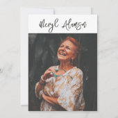 Invitation du 70e anniversaire | Photo 70e anniver (Dos)