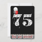 Invitation du 75e anniversaire (Devant)