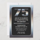 Invitation du 75e anniversaire masculin (Devant)